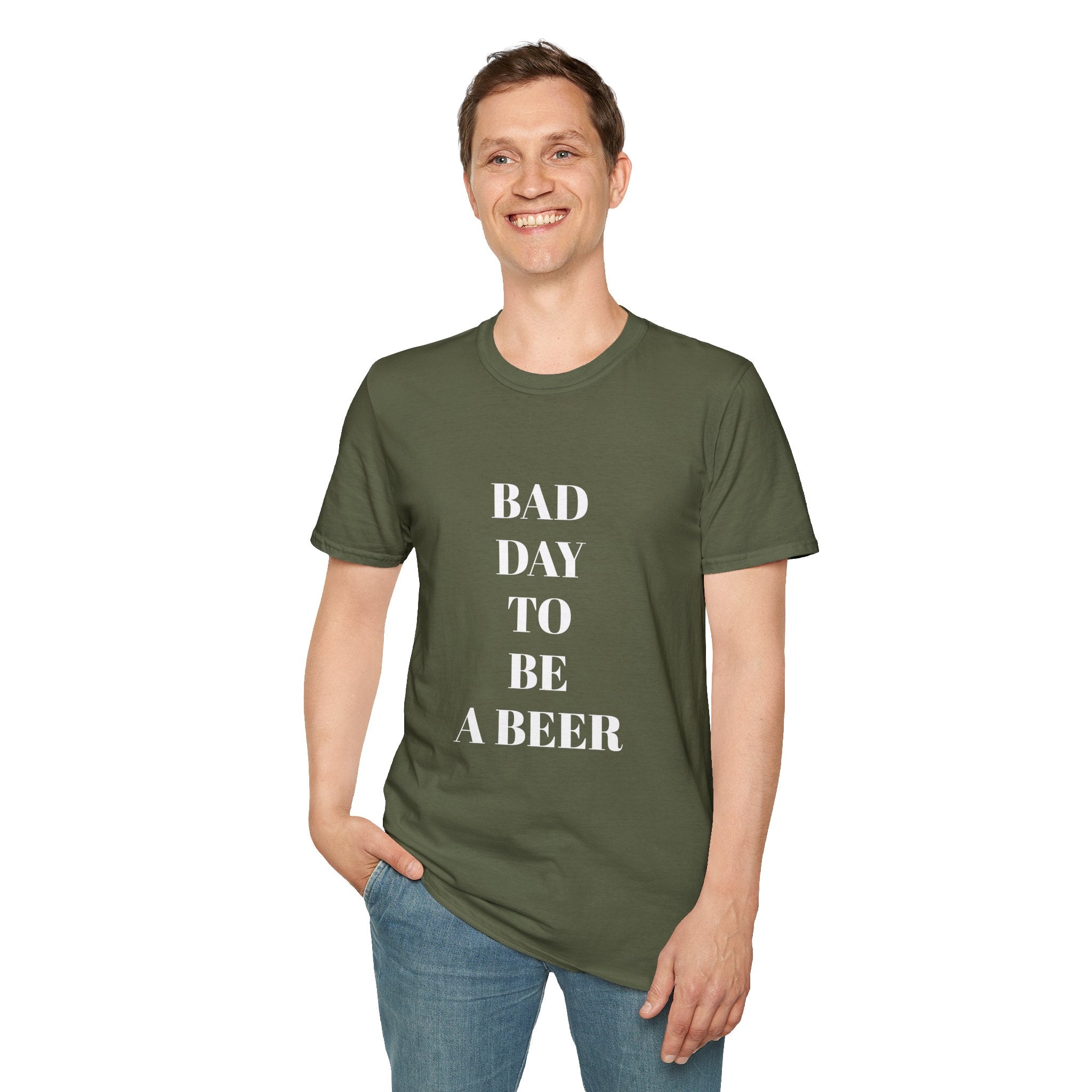 Bad Day to Be a Beer T-Shirt — Funny Drinking Tee for Beer Lovers