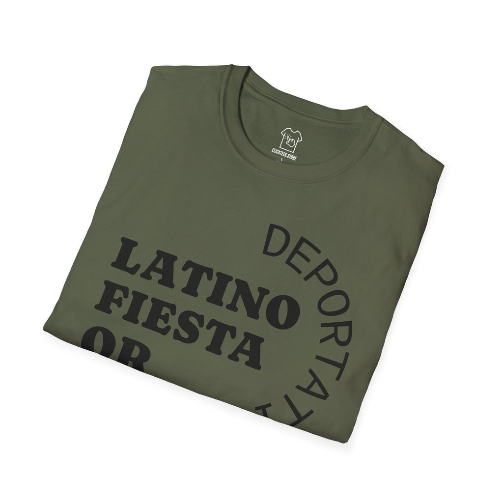 Latino Fiesta or Deportation T-SHIRT